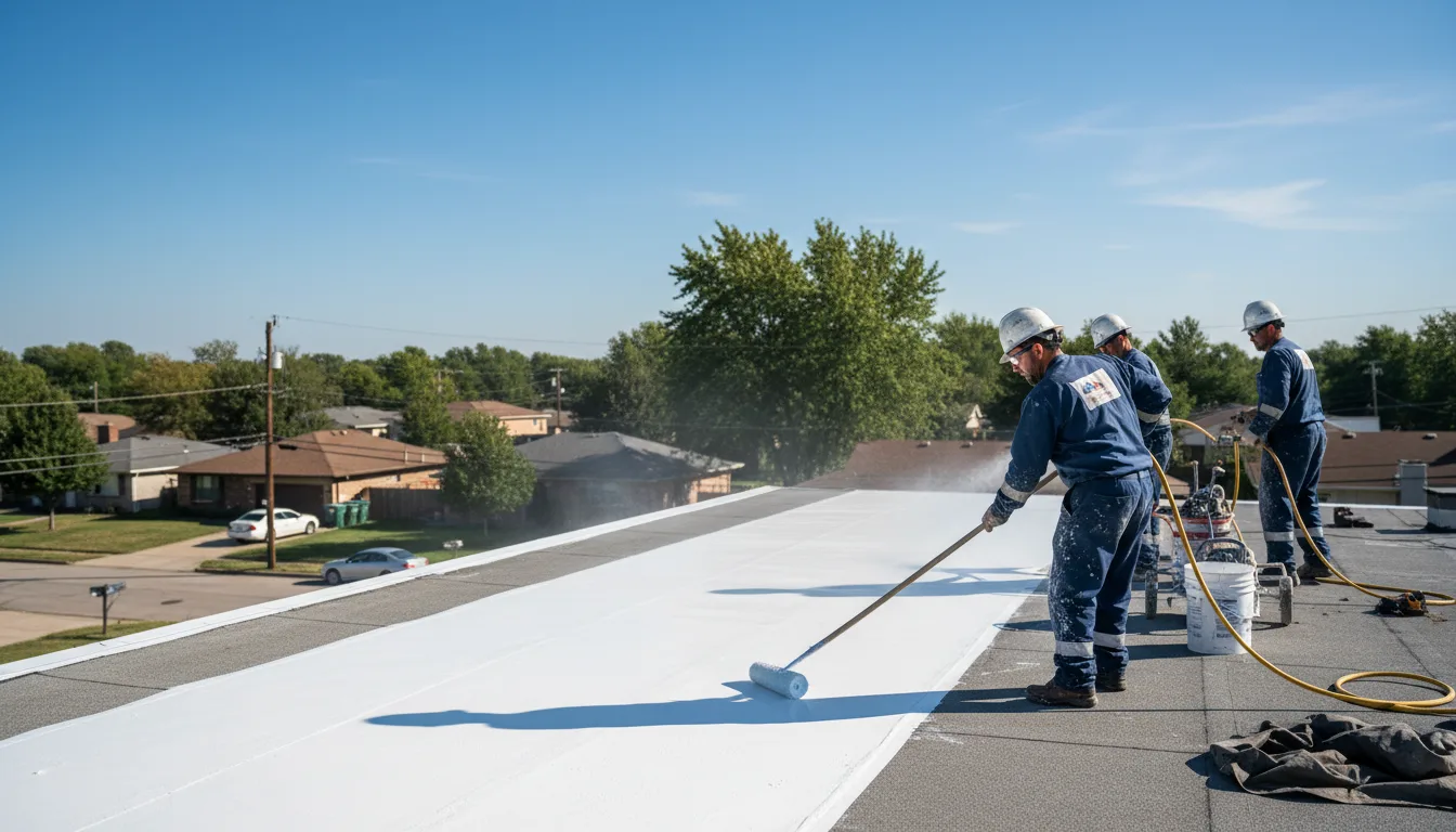 Commercial roof coating in Vicksburg, MI near me